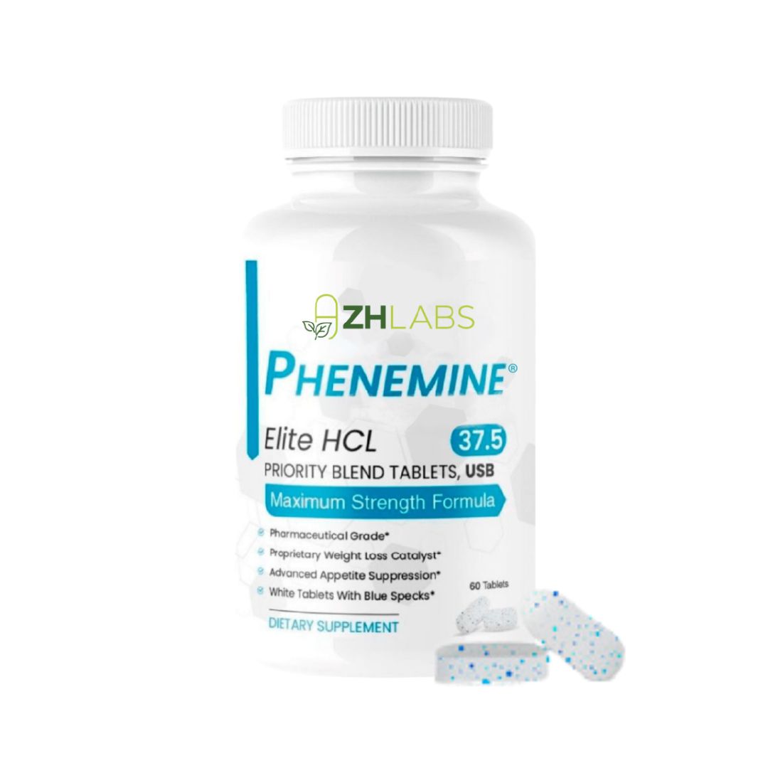 (2) Bottles of Phen Elite 37.5 White/Blue Speckled tablets