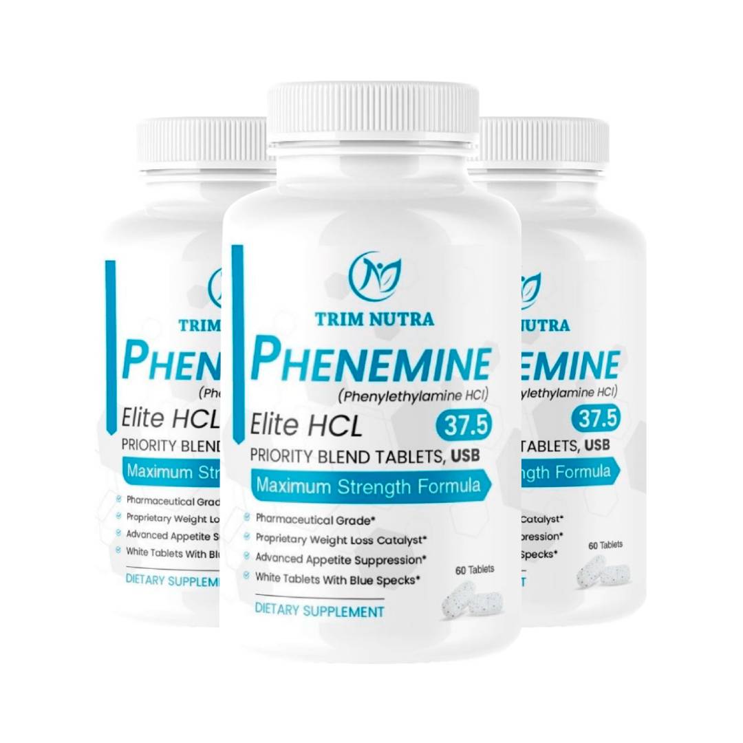 3 Bottles Phen Elite 37.5 White/Blue Speckled  Bundle
