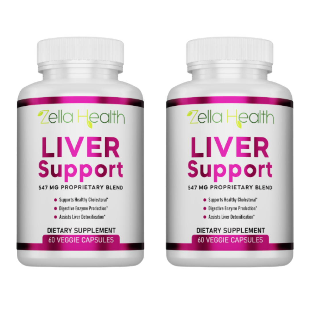 Liver Support Supplement with Milk Thistle - Artichoke - Dandelion Root Two Month Supply 120 Veggie Capsules- Zella Health