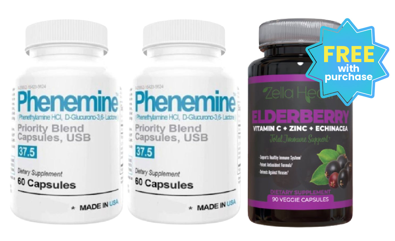 Phen Maximum Strength Appetite Suppressant and FREE Elderberry Bundle