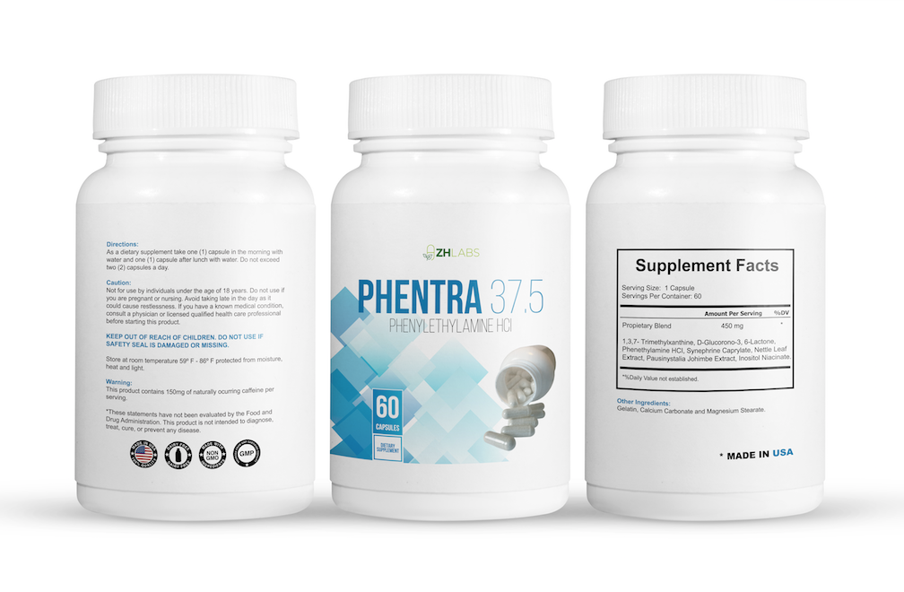 1 Bottle Phentra 37.5 - 60 Capsules