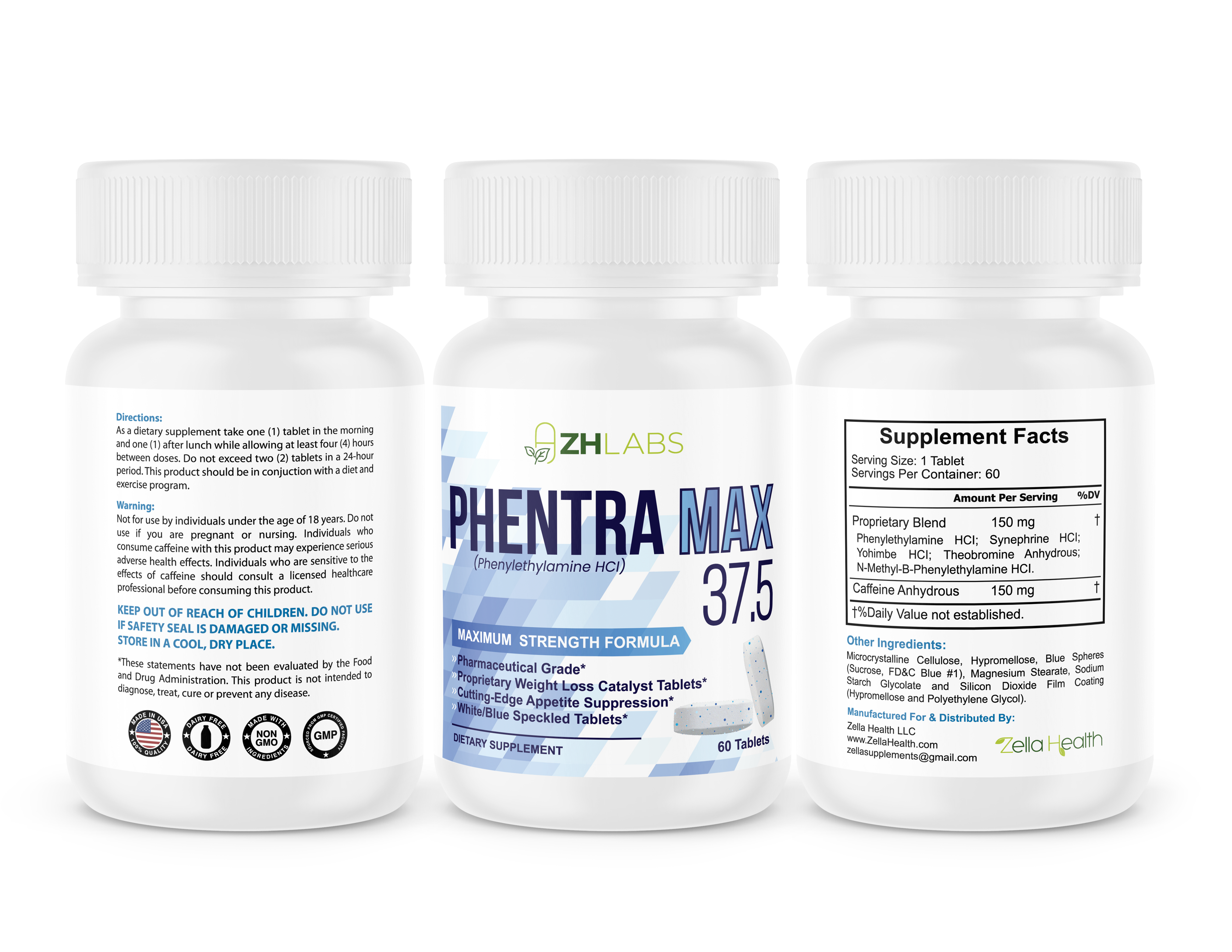 (1) Phentra MAX 60 Tablets