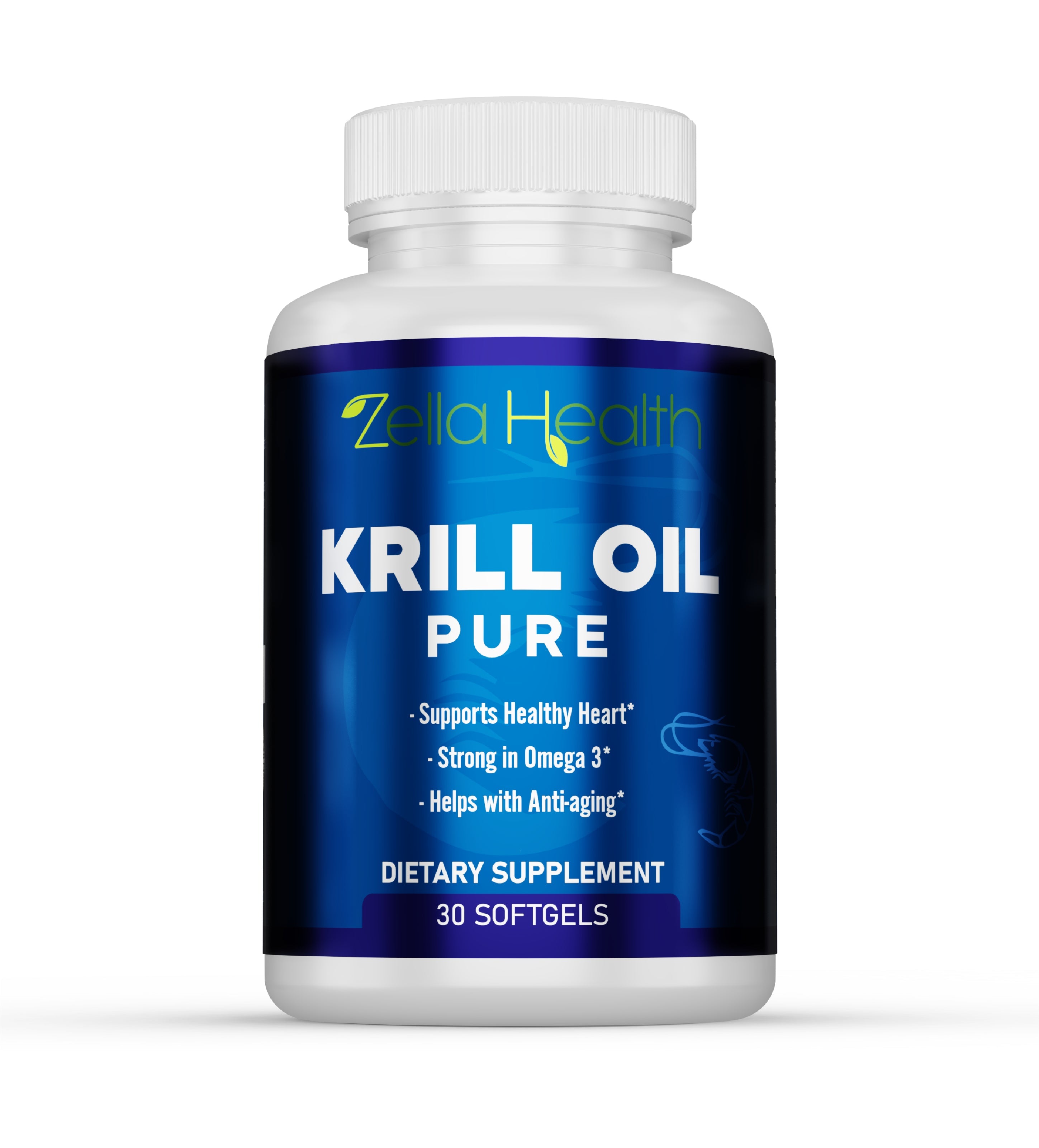 Krill Oil 1250 mg, Omega 3 with Astaxanthin, DHA Supplements for Joint and Brain Health 60 Capsules